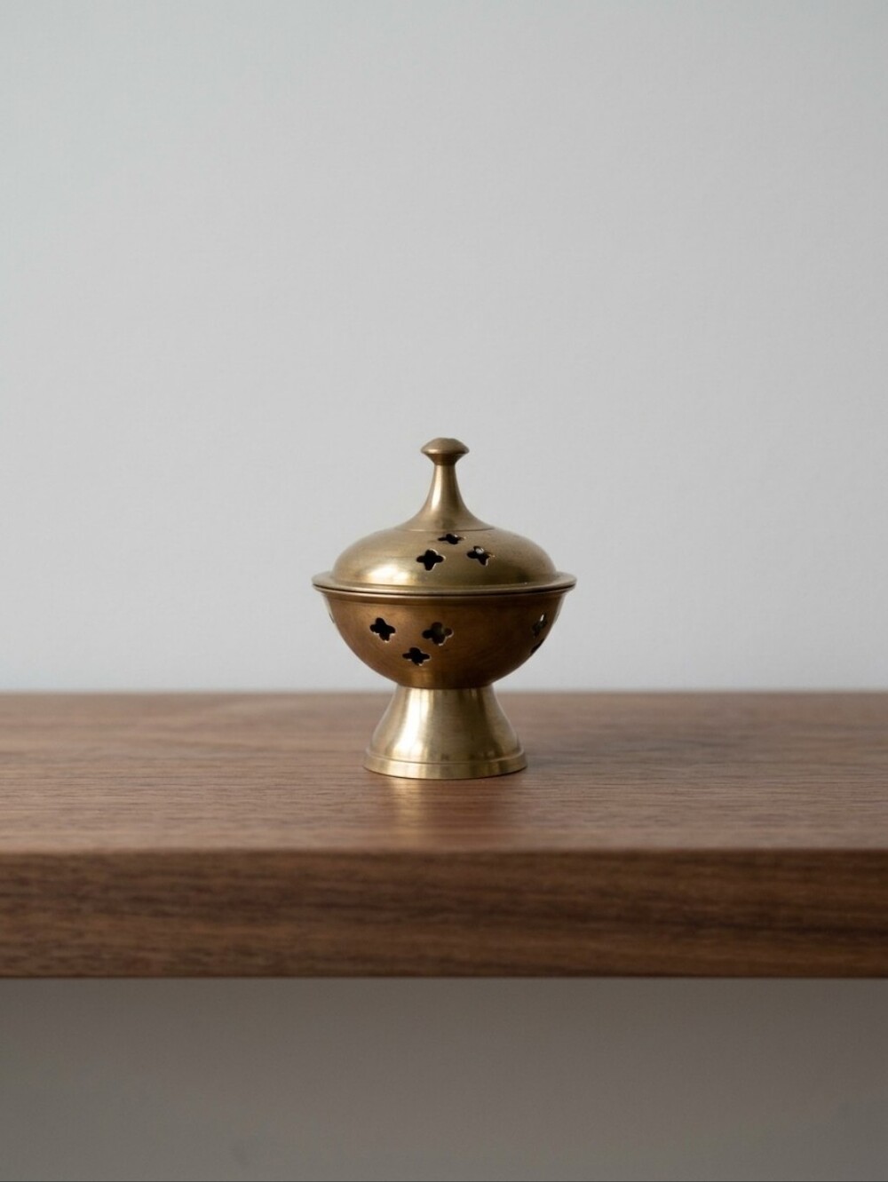 Brass Decorative Incense Burner - Gold Finish